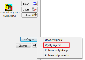 również analogicznie do tego dokumentu są wysyłane. Zgodnie z rozdziałem 1.4 Wysyłanie dokumentów e-zajęć oraz pobieranie notyfikacji. 1.6.