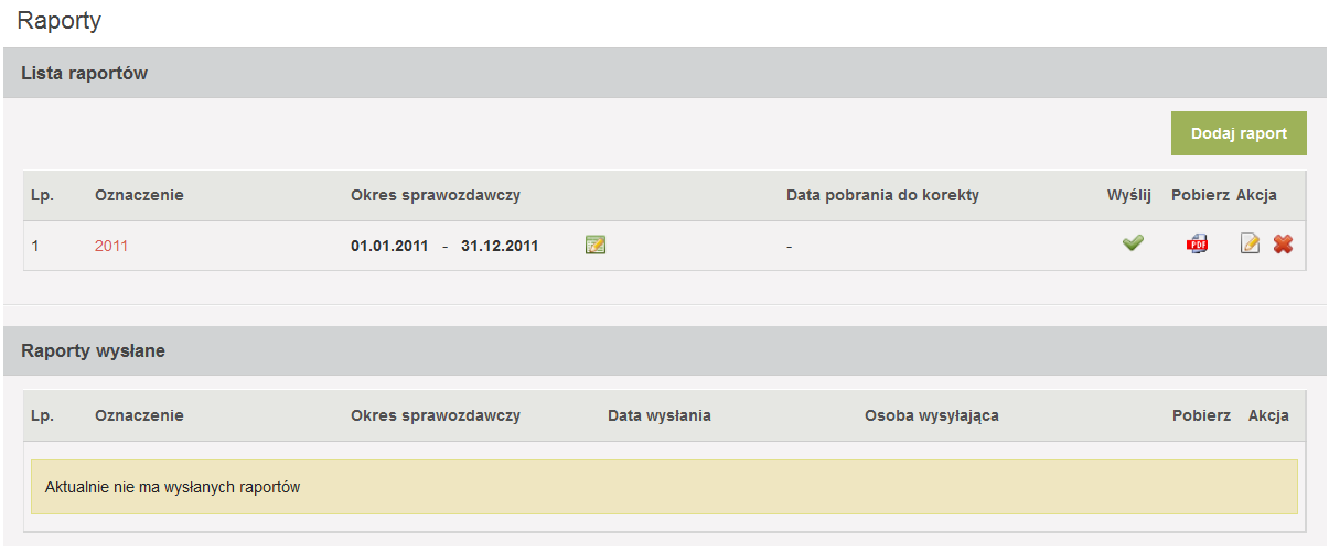 stwierdzenie, że instalacja "X" wykazana w raporcie z roku 2010 i instalacja "X" z raportu za 2011 rok to te same instalacje).