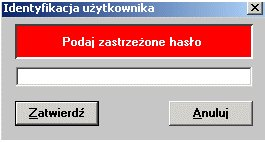 Jeżeli hasło i powtórka hasła są poprawne pokaże się drugi okno Podaj nowe hasło. Nowe hasło musimy wpisać dwa razy w polach Hasło i Powtórka hasła.