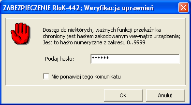 5. Opcja Wartości bieżące Opcja umożliwiająca monitorowanie statusu zabezpieczenia oraz pobranie wartości pomiarowych z obsługiwanego urządzenia. Opcja ta jest dostępna tylko w trybie on-line. Rys.