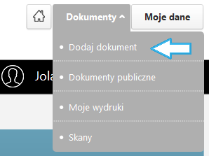 6. Operacje na dokumentach 6.1. Import zadań do wydruku Użytkownik po zalogowaniu się do witryny ma możliwość dodania własnych dokumentów do wydruku.