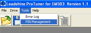 Aby zabezpieczyć sterownik przed ingerencją osób trzecich możemy założyć hasło do konfiguracji. W menu Tools wybieramy PIN Management.