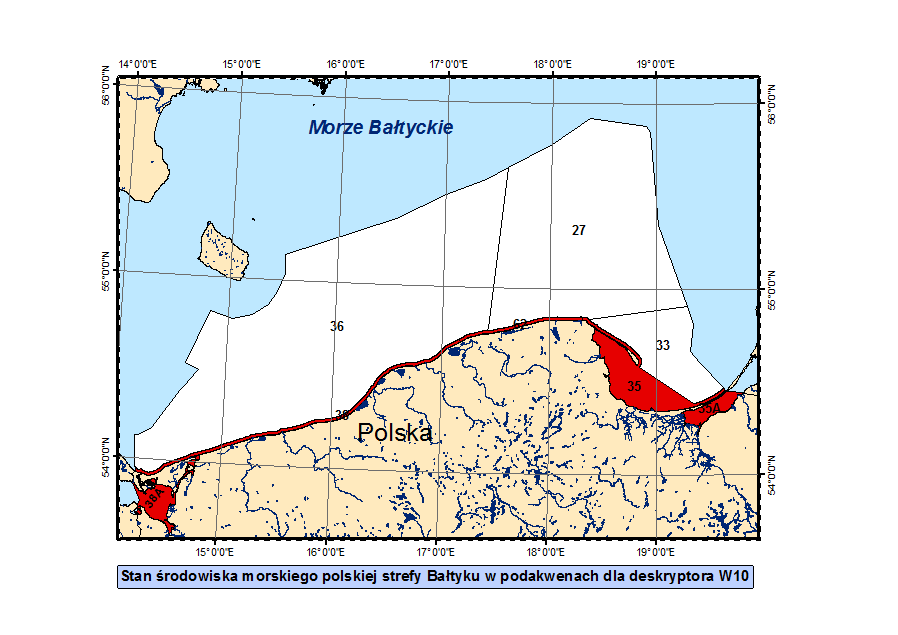 Wody otwarte Basenu Bornholmskiego Nie dotyczy 38 Polskie wody przybrzeżne Basenu Bornholmskiego SUBGES 38A Polska część