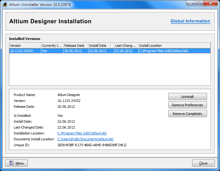 \Documents and Settings\Jan Kowalski\Local Settings\Application Data\Altium\AD 10 \Documents and Settings\Jan Kowalski\Local Settings\Application Data\Altium\AD 10 Deinstalacja Odinstalowanie