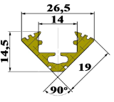 Seria SOD kolory Profile aluminiowe LED Seria SO SOD-micro SOD-K SOD-45 Osłonka do wyboru: mleczna lub przezroczysta Profil SOD-micro anoda, czarny, złoty 18x9mm, 1m 12,42 zł Profil SO-micro anoda,