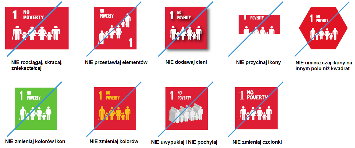 IKONY SDG Korzystanie z ikon