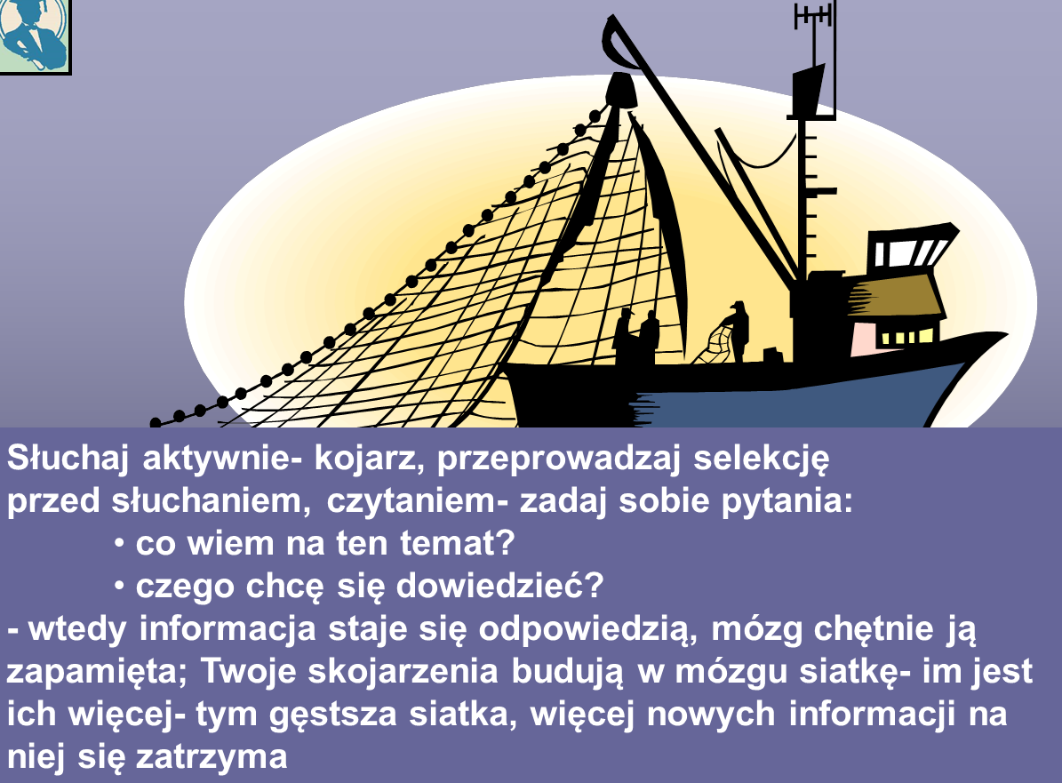 *Wierszyki i rymowanki np. W pierwszej ćwiartce wszystkie funkcje są dodatnie, w drugiej tylko sinus, w trzeciej tangens i cotangens a w czwartej cosinus To co się rymuje Lepiej się zapamiętuje!