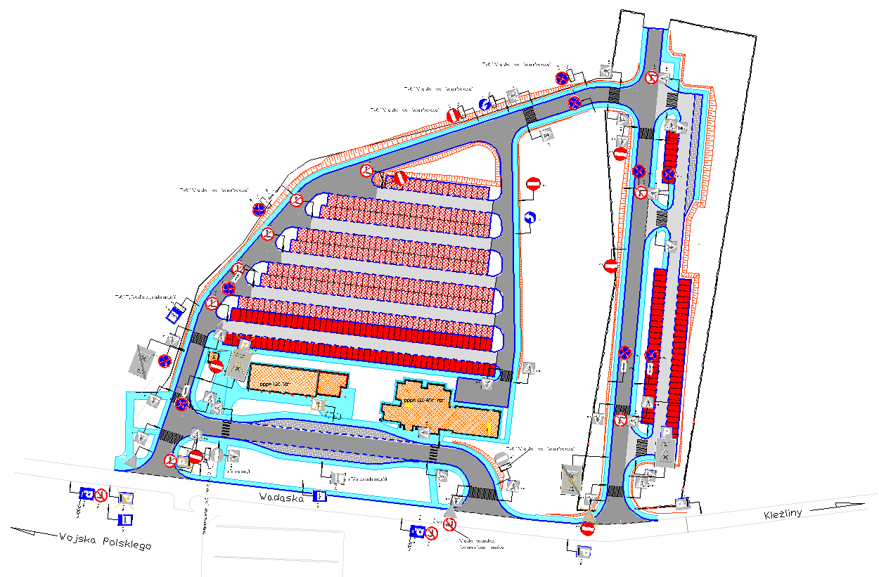 CMENTARZ DYWITY parking duży ETAP 0 Zmiany w organizacji ruchu: Wprowadzenie etapowości tymczasowej organizacji ruchu: Etap 0: 29 października od godz.