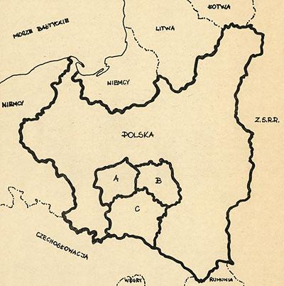 Zadanie 16. Na podstawie mapy i własnej wiedzy wykonaj polecenia. 1 2 a) W wyznaczonych miejscach na mapie, zapisz sąsiadów Polski. (0-7p.) 6 7 3.