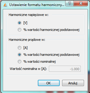 Tworzymy nowa jakość 5.4.3 Wykresy słupkowe harmonicznych i interharmonicznych Harmoniczne i interharmoniczne napięcia Harmoniczne i interharmoniczne prądu. Pod wskazanymi przyciskami i prądu.