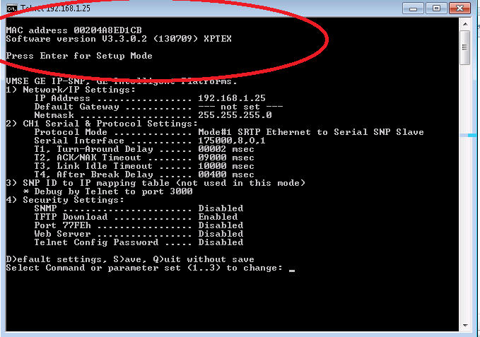 odblokować opcje TFTP Download ustawiając ją na wartość Enabled, zapisać konfigurację, zakończyć procedurę konfiguracji i ponowie uruchomić procedurę wgrywania firmware.