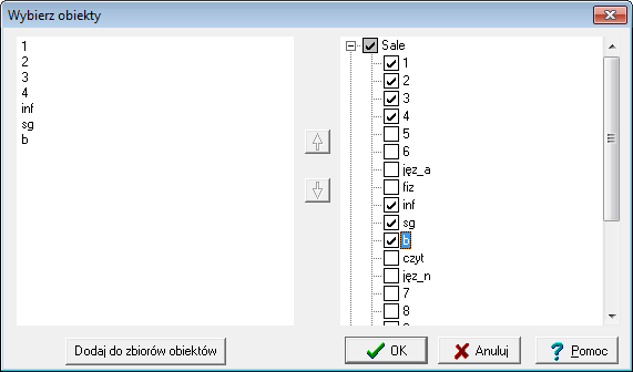 Plan lekcji Optivum. Jak ułożyć plan dyżurów? 2/9 3. Dla każdego miejsca dyżurowania określ listę sal (lub zbiorów sal), które są w pobliżu miejsca dyżurowania.