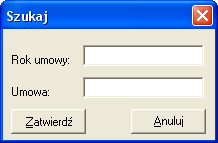 Kontrola wprowadzanych danych: Nie można wprowadzić umowy, która już istnieje tzn. są identyczne dane: rok, numer umowy oraz numer krowy.