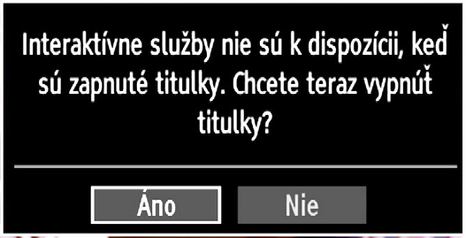 Ak túto funkciu vypnete, kódované kanály sa pri automatickom alebo manuálnom vyhľadávaní nenájdu.