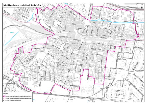 Miejski podobszar rewitalizacji Śródmieście Główne problemy: Depopulacja, starzenie się, bezrobocie, ubóstwo i wykluczenie społeczne, przestępczość, zły stan środowiska, zły stan techniczny budynków.