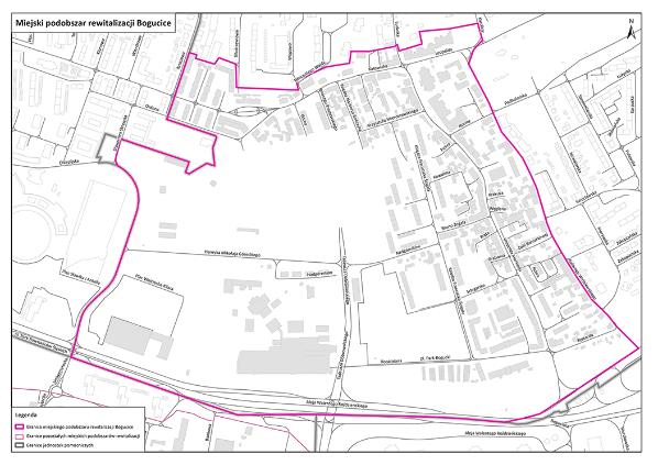 Miejski podobszar rewitalizacji Bogucice Główne problemy: Depopulacja, niska aktywność gospodarcza, zły stan techniczny budynków.
