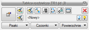 4.2 OPIS ELEMENTÓW PROGRAMU Dodatek ArCADia-INSTALACJE ELEKTRYCZNE dodaje do menu ArCADia-INTELLICAD/AutoCAD własne narzędzia, opisane w tabelach poniżej: Rys. 1.