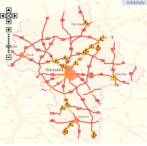 µg/m 3 ] na automatycznych stacjach WIOŚ w