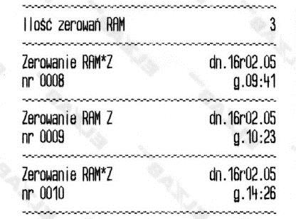 ostatniego raportu dobowego np. definiowanie nowych towarów, zmiany stawek itp.