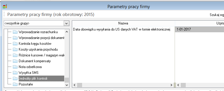 5. W kolejnym oknie wciskamy przycisk UPRAWNIENIA: 4 6. W kolejnym oknie należy ustawić wartość parametru Dostęp do danych programu z WAPRO JPK na Tak : 7. Kliknij przycisk ZASTOSUJ. B.