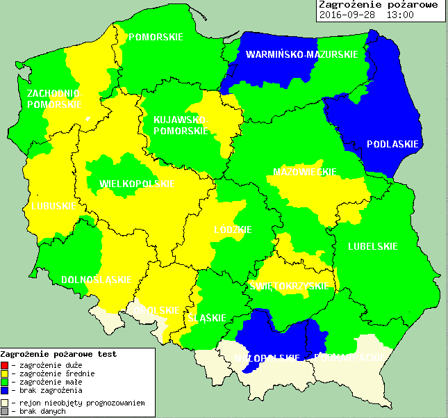 Zagrożenie pożarowe w