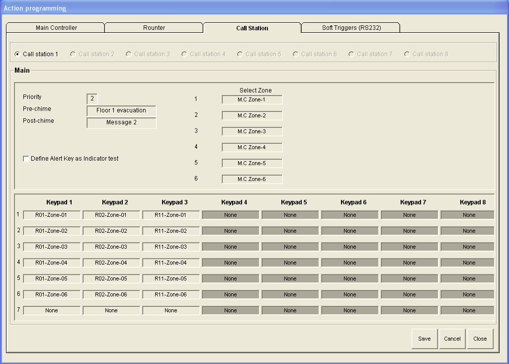 Plena VAS configuration Konfiguracja pl 47 4.7.3 Stacja wywoławcza Wybrać zakładkę Stacja wywoławcza (Call Station).