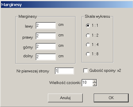 Instrukcja CUD 1X str. 41/41 Szablon wydruku parametrów badania jest zapisany w pliku enheader.frm i można go zmieniać w notatniku.