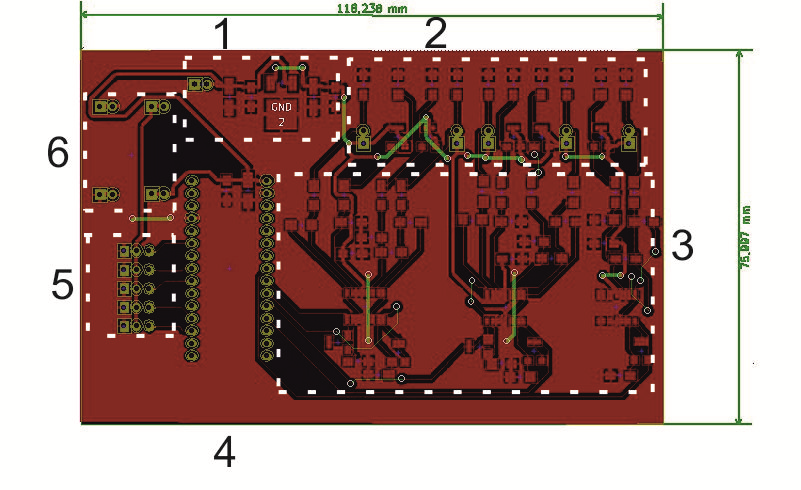 Mechaniczna dłoń wykonana w technice 4. układ Arduino na jego wejście trafia całkowicie przetworzony sygnał zmieniający się w zakresie od 0 V do 5V.