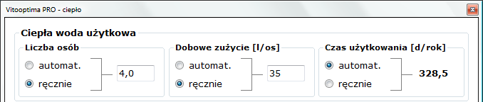 W poniższym przykładzie: mamy ulepszenie o bardzo wysokiej opłacalności (ciepło), o wysokiej opłacalności (ściany) oraz o średniej opłacalności (wentylacja).