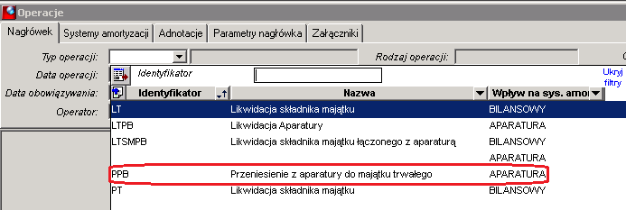 8.4. Likwidacja całkowita Likwidacja całkowita to operacja, która całkowicie zdejmuje środek z ewidencji.