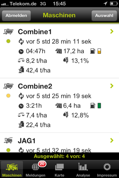 Rozwiązania CLAAS TELEMATICS