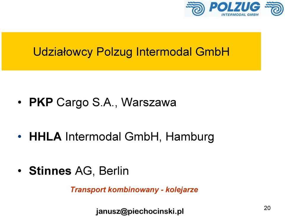, Warszawa HHLA Intermodal GmbH,