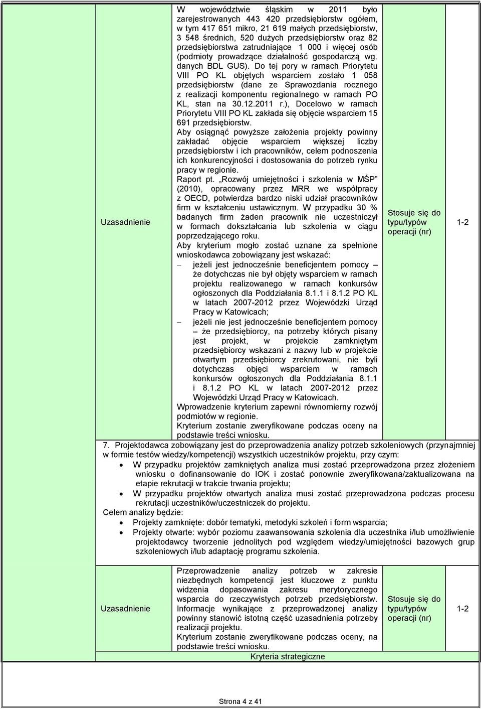 Do tej pory w ramach Priorytetu VIII PO KL objętych wsparciem zostało 1 058 przedsiębiorstw (dane ze Sprawozdania rocznego z realizacji komponentu regionalnego w ramach PO KL, stan na 30.12.2011 r.