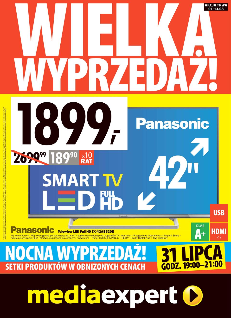 W niektórych przypadkach zestawy lub pakiety promocyjne mogą być dostępne wyłącznie w sklepach detalicznych. Ceny produktów podane w PLN. Akcja trwa 01-06.08 WIELKA AKCJA TRWA 01-13.08 WYPRZEDAŻ!