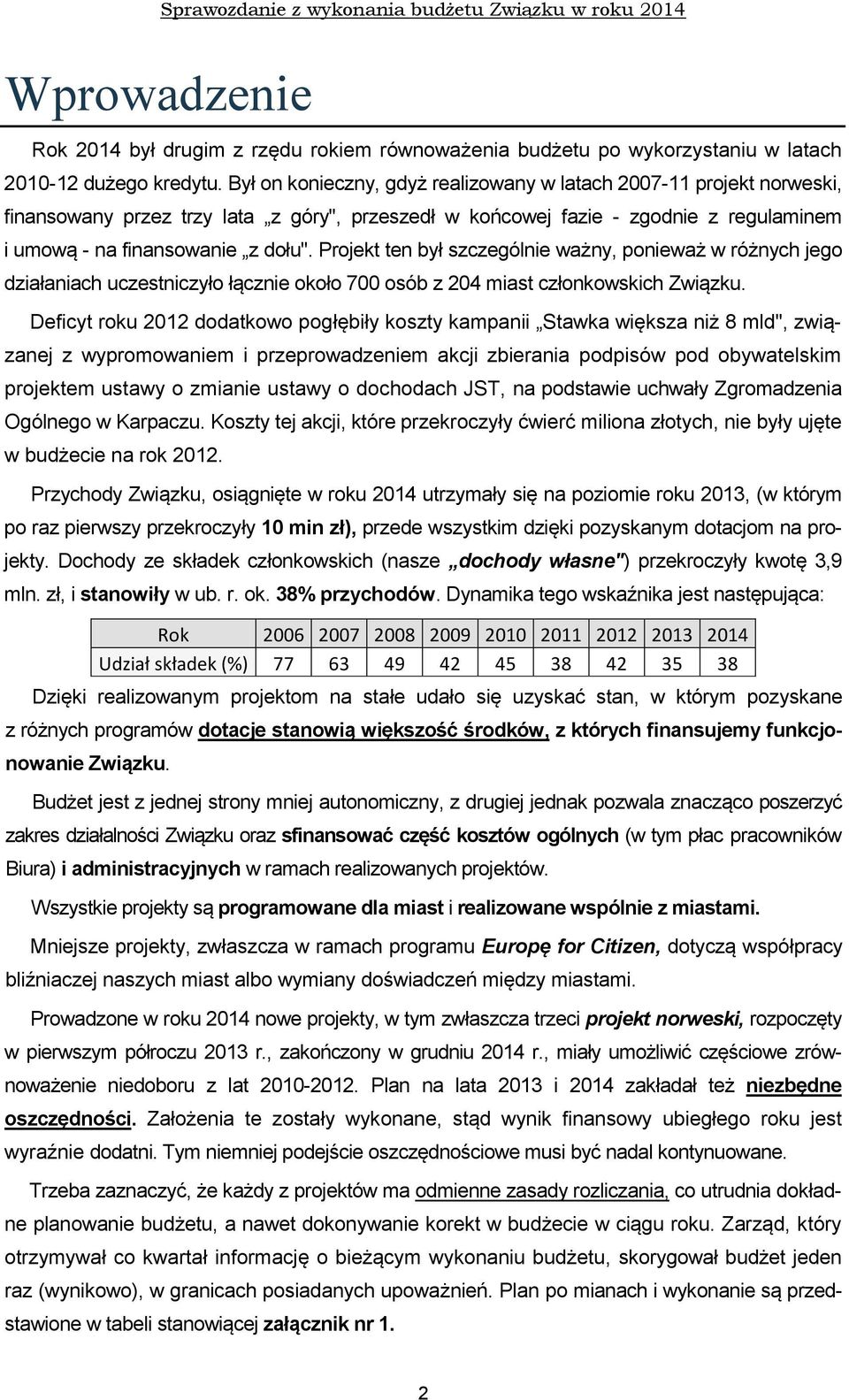 Projekt ten był szczególnie ważny, ponieważ w różnych jego działaniach uczestniczyło łącznie około 700 osób z 204 miast członkowskich Związku.