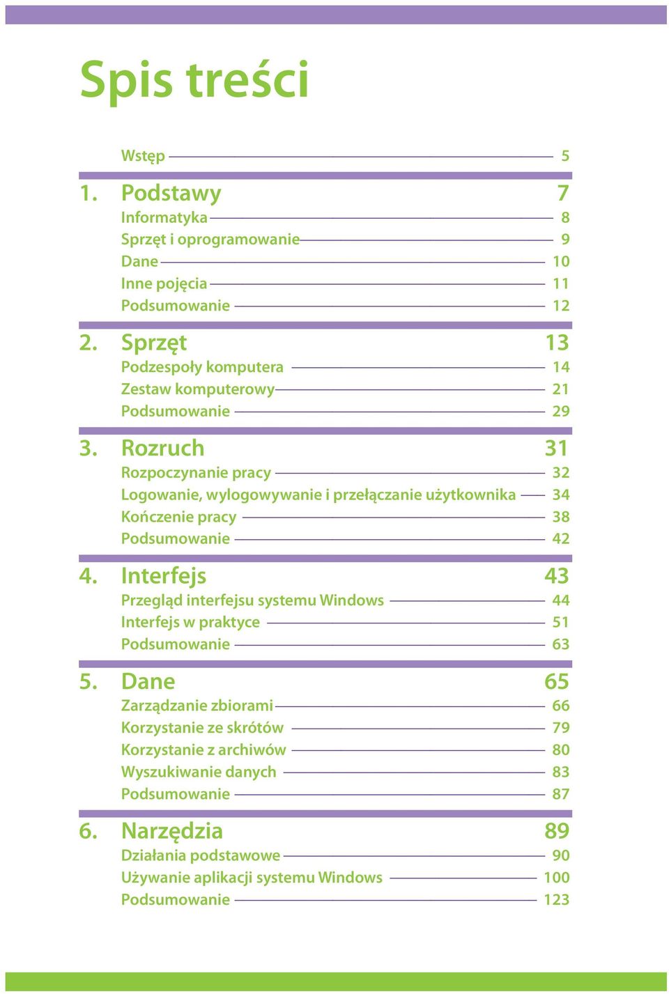 Rozruch 31 Rozpoczynanie pracy 32 Logowanie, wylogowywanie i przełączanie użytkownika 34 Kończenie pracy 38 Podsumowanie 42 4.