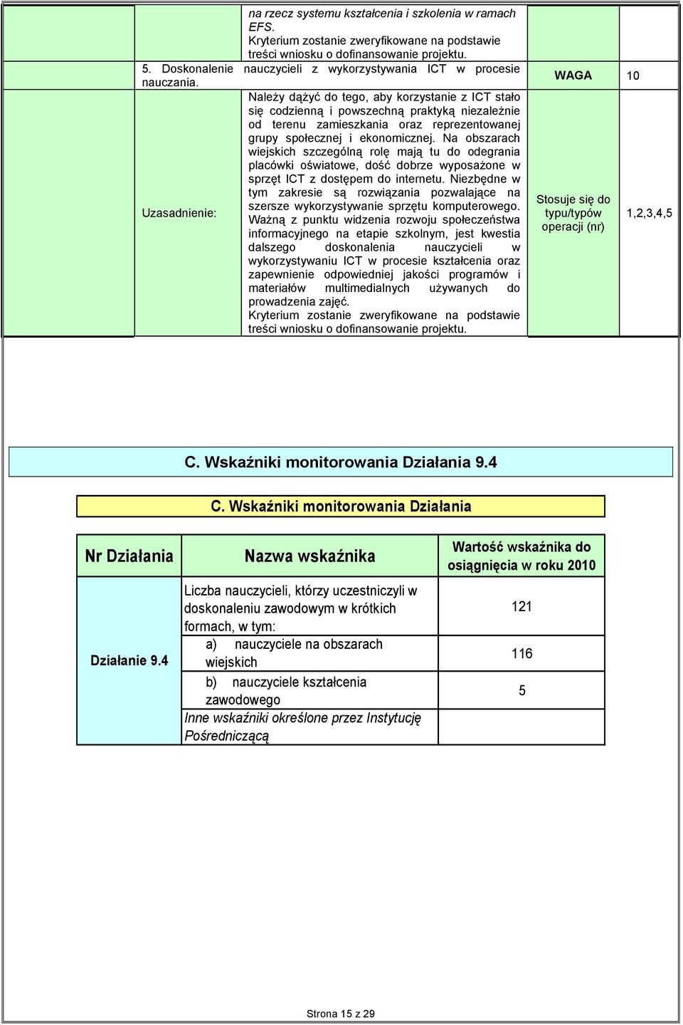 Na obszarach wiejskich szczególną rolę mają tu do odegrania placówki oświatowe, dość dobrze wyposażone w sprzęt ICT z dostępem do internetu.