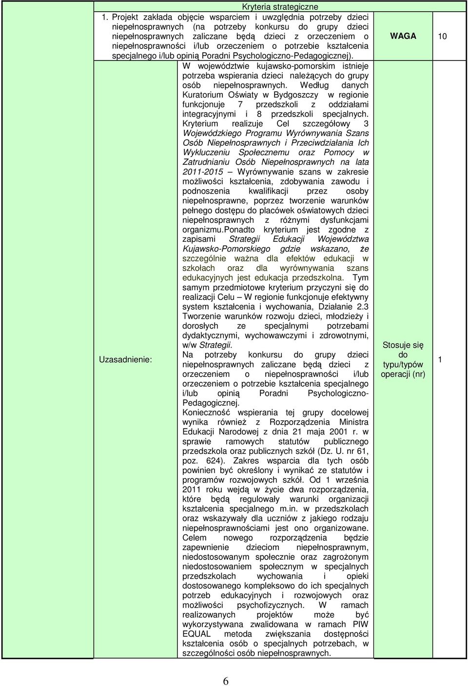 orzeczeniem o potrzebie kształcenia specjalnego i/lub opinią Poradni Psychologiczno-Pedagogicznej).