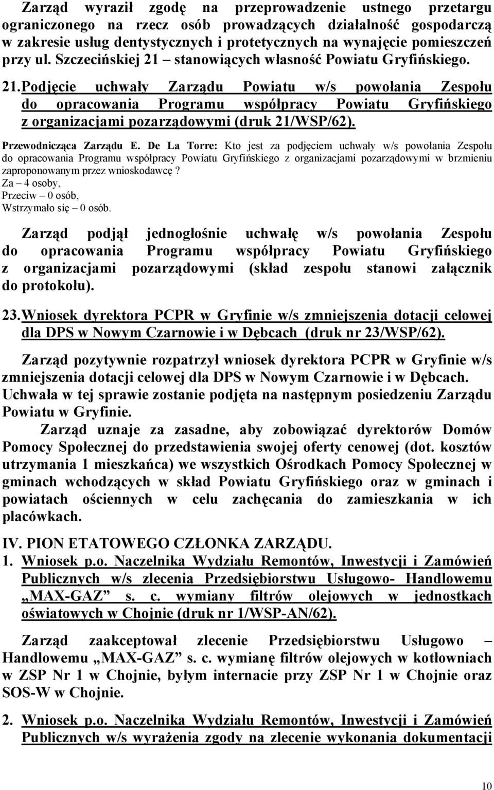 Przewodnicząca Zarządu E.