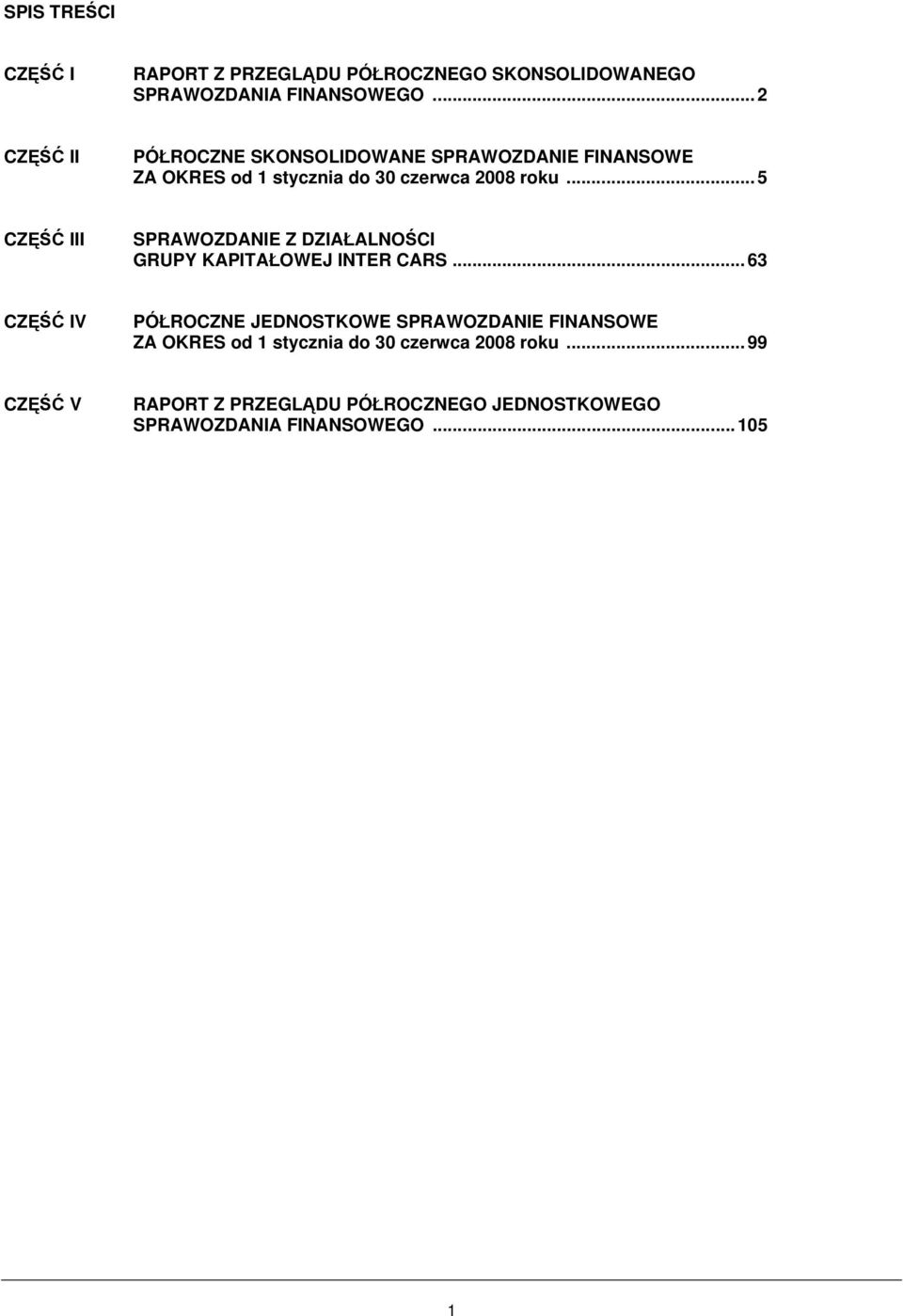 .. 5 CZĘŚĆ III SPRAWOZDANIE Z DZIAŁALNOŚCI GRUPY KAPITAŁOWEJ INTER CARS.