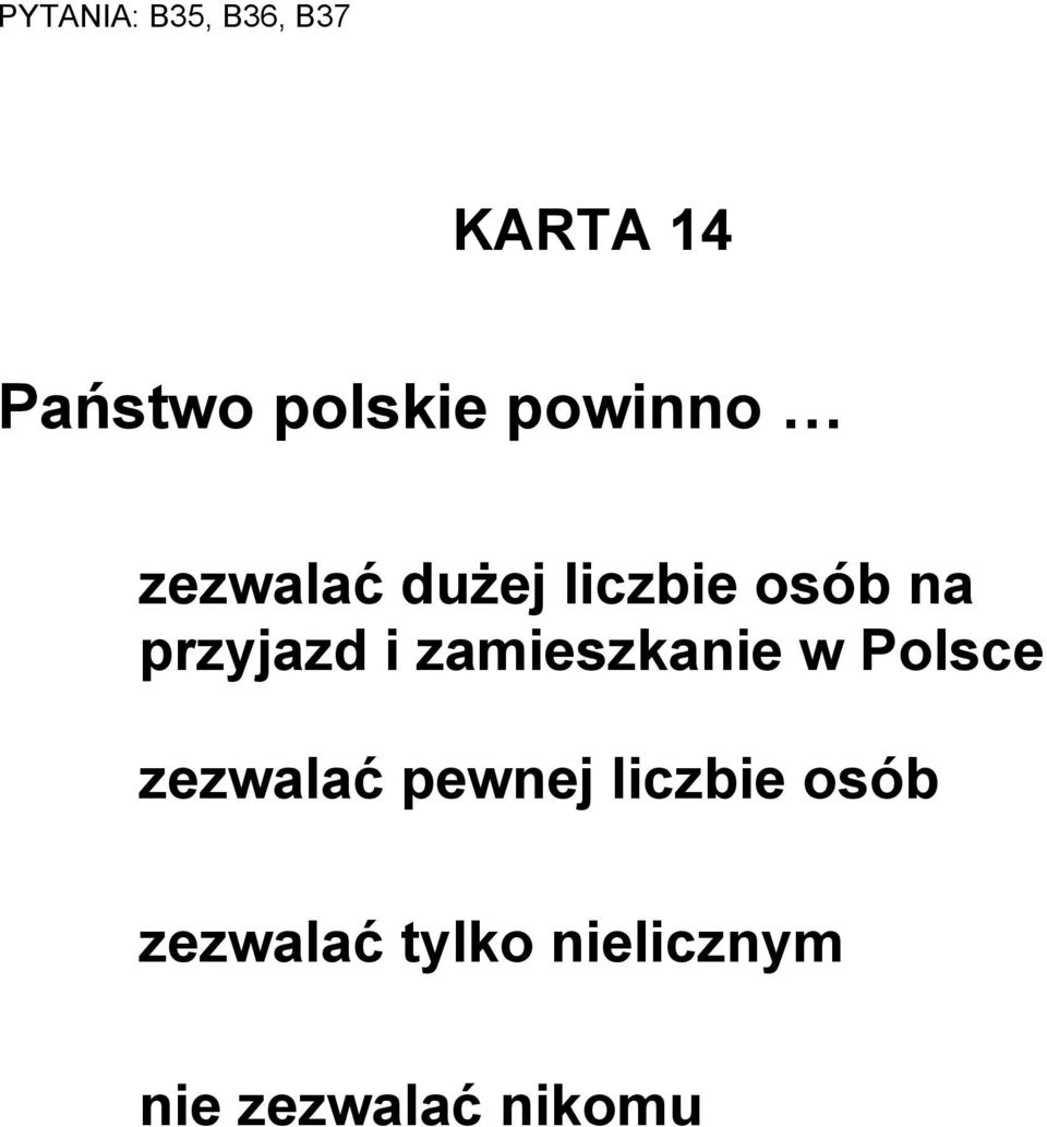 i zamieszkanie w Polsce zezwalać pewnej liczbie