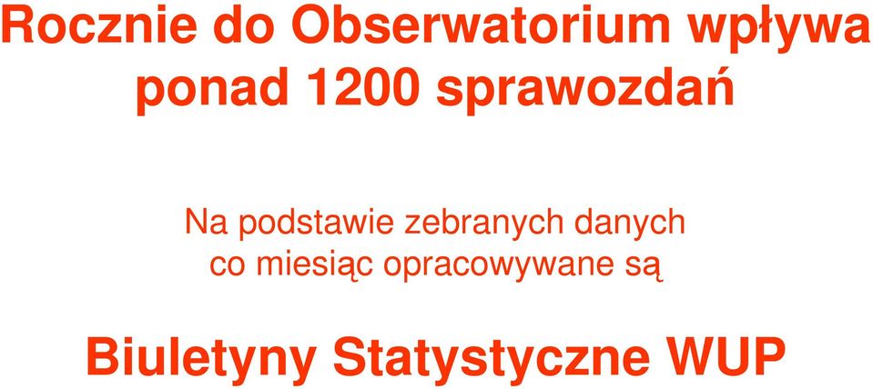 zebranych danych co miesiąc