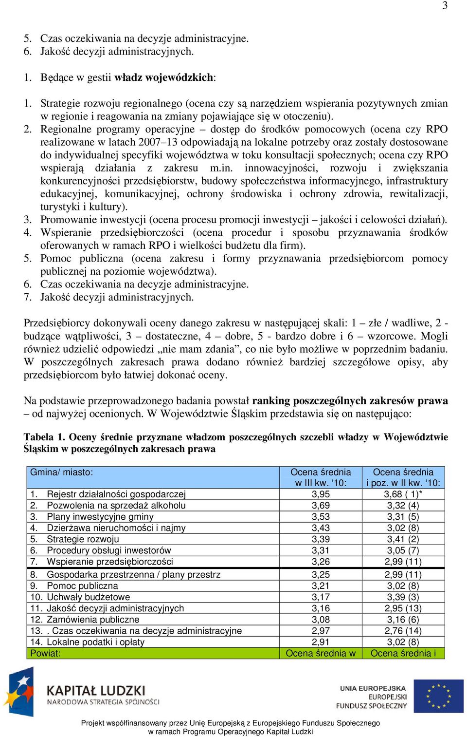 Regionalne programy operacyjne dostęp do środków pomocowych (ocena czy RPO realizowane w latach 2007 13 odpowiadają na lokalne potrzeby oraz zostały dostosowane do indywidualnej specyfiki województwa