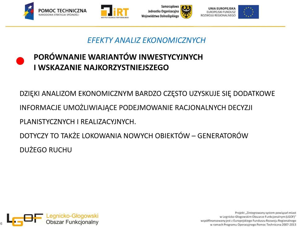 DODATKOWE INFORMACJE UMOŻLIWIAJĄCE PODEJMOWANIE RACJONALNYCH DECYZJI