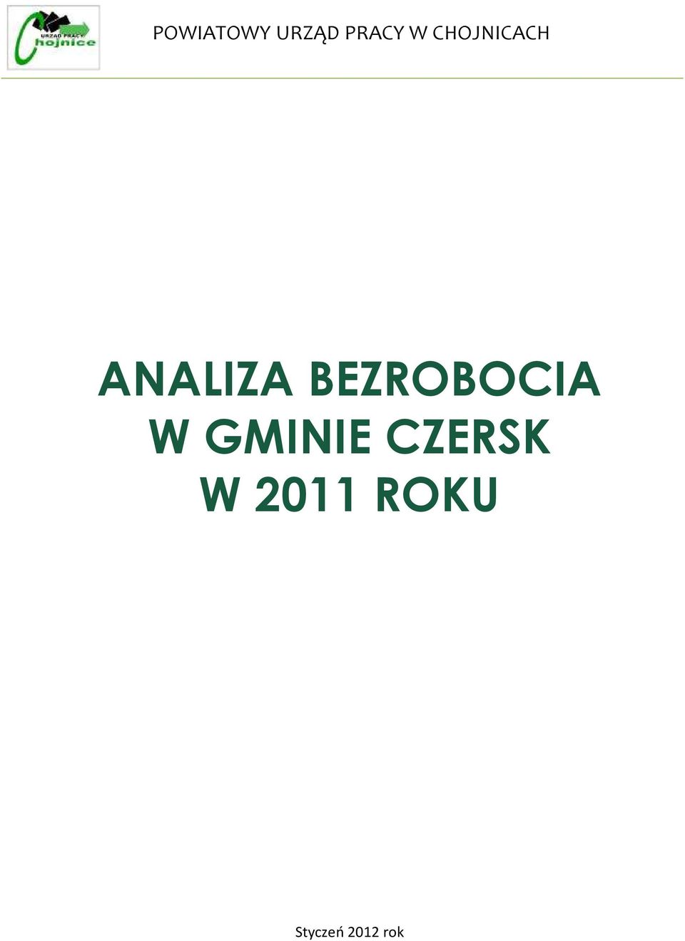 GMINIE CZERSK W 2011 ROKU