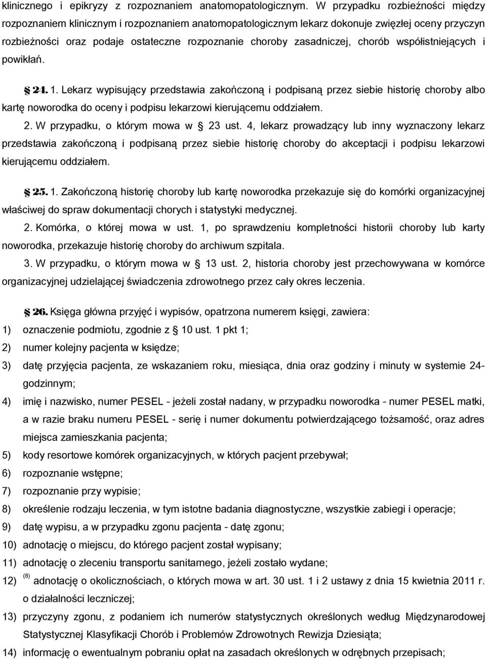 zasadniczej, chorób współistniejących i powikłań. 24. 1.