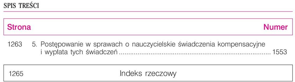 nauczycielskie œwiadczenia