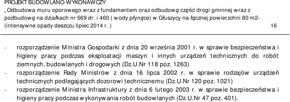 Nr 118 poz. 1263) rozporzdzenie Rady Ministrów z dnia 16 lipca 2002 r.