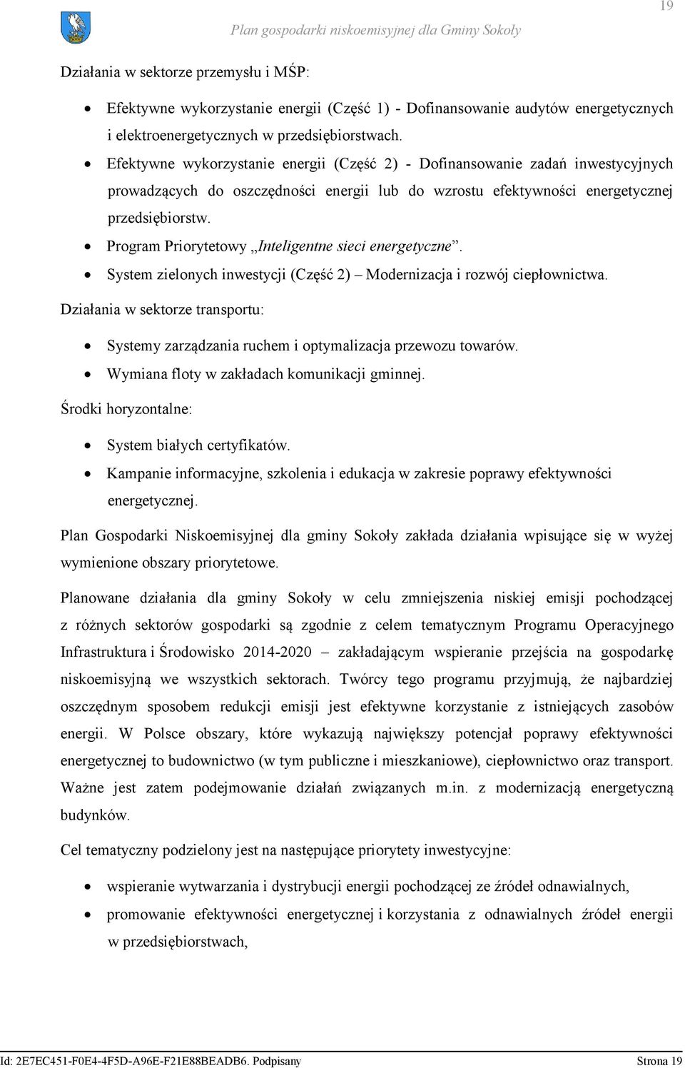 Program Priorytetowy Inteligentne sieci energetyczne. System zielonych inwestycji (Część 2) Modernizacja i rozwój ciepłownictwa.