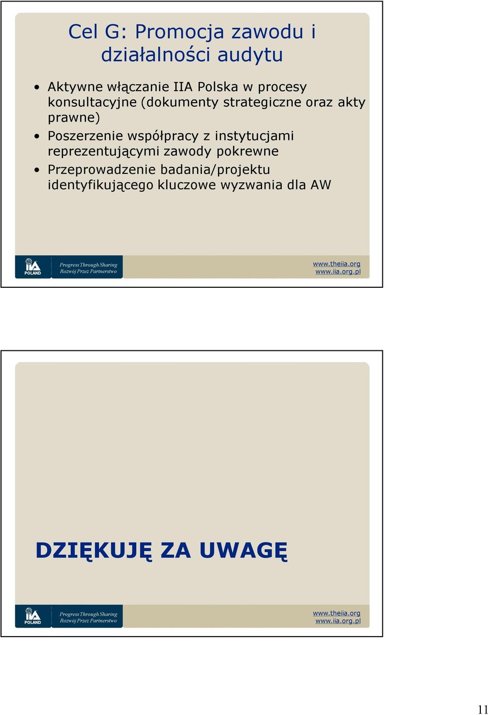 współpracy z instytucjami reprezentującymi zawody pokrewne Przeprowadzenie